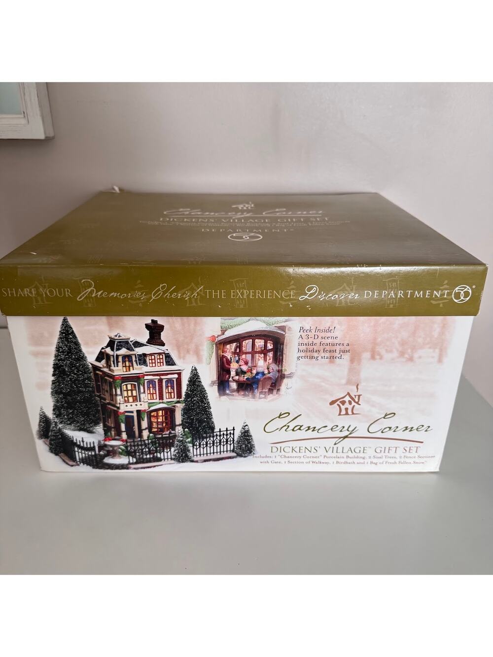 Dept 56 Dickens Village Chancery Corner Gift Set Vintage 1999 58352